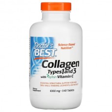 Doctor's Best Collagen Types 1 and 3 with Vitamin C 1,000 mg, 540 Tablets Doctor's Best Collagen Types 1 and 3 with Vitamin C 1,000 mg, 540 Tablets